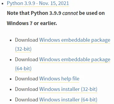 python 3.9.9